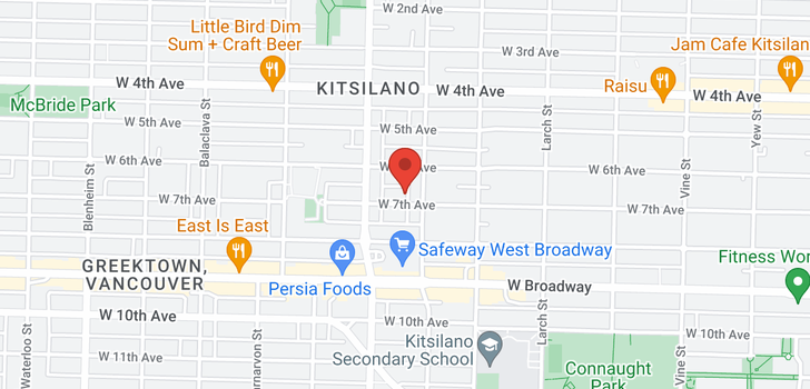 map of 2721-2725 W 7TH AVENUE